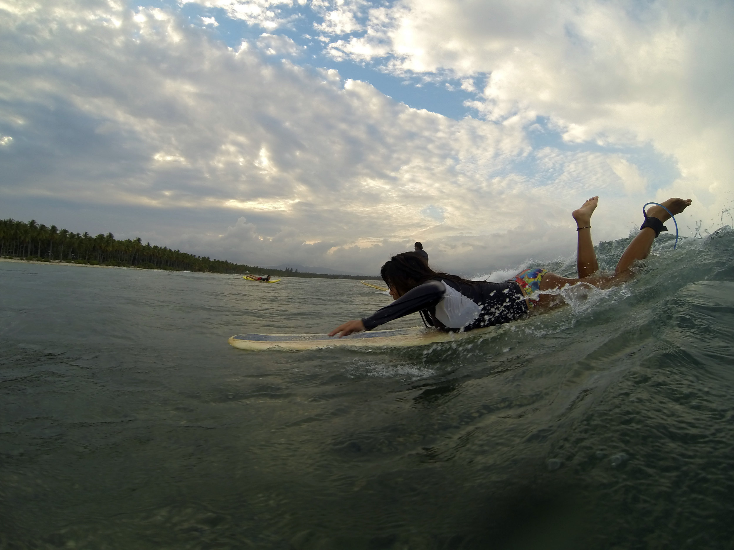 Circa 2014 - Me still learning (and I still am up to now) how to catch waves. Hence, the awkward position.