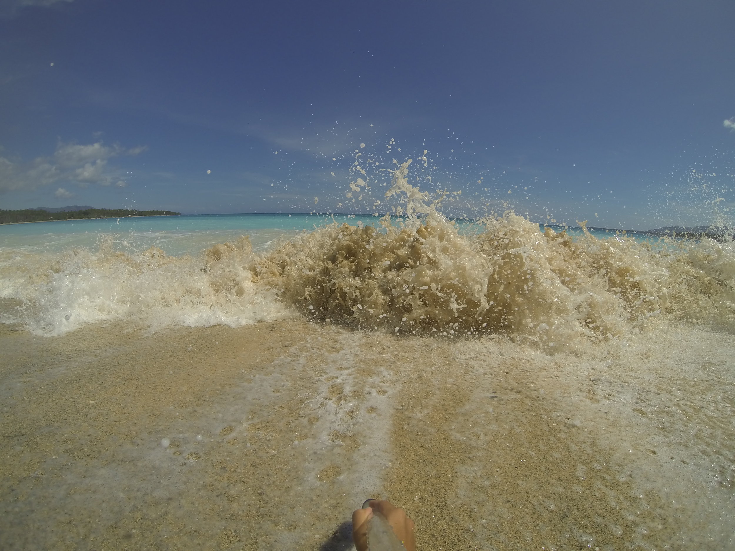 Enjoying the crashing waves of Dahican. Missing these kinds of days.