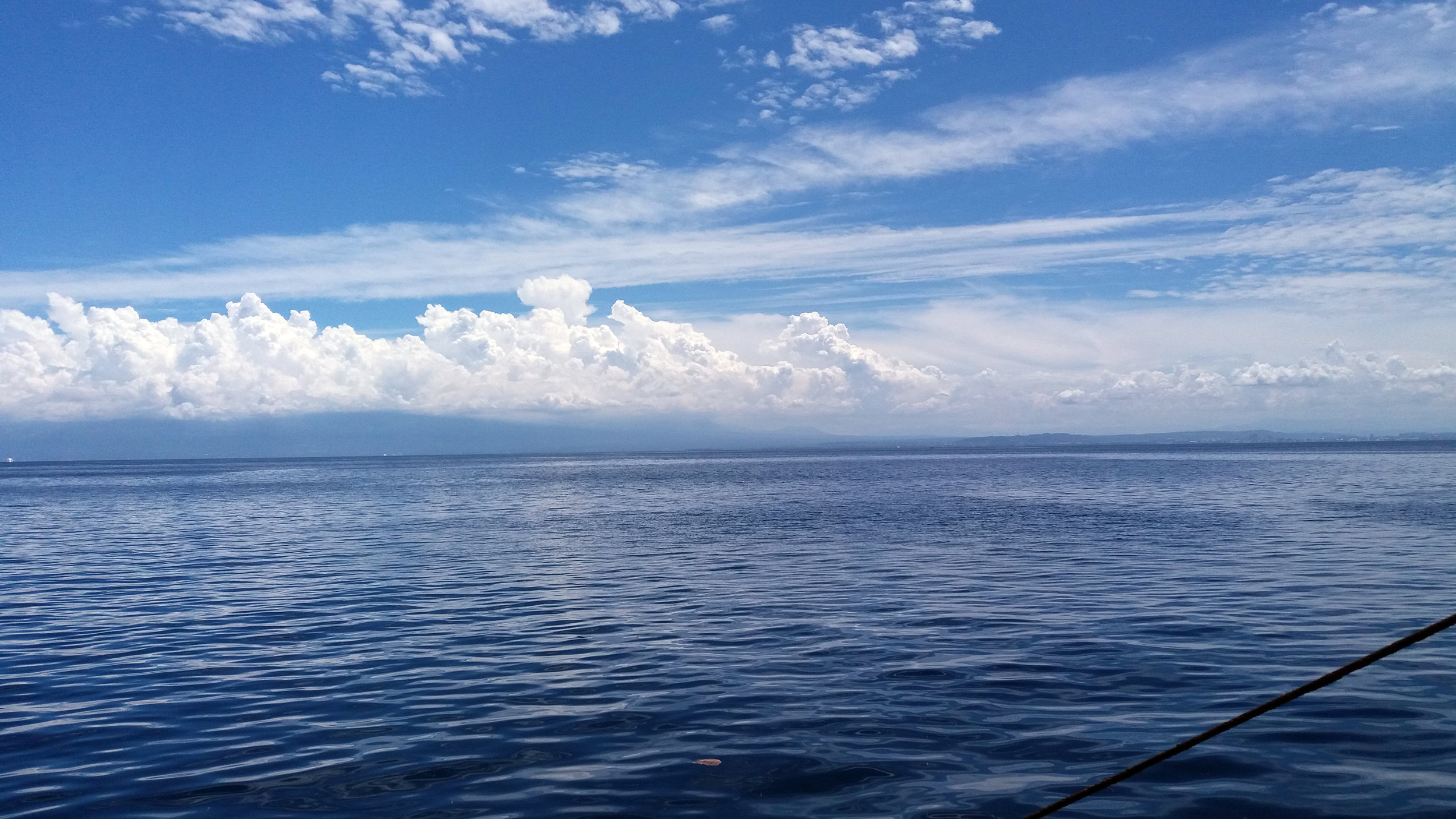 From the boat, anchored north of Talicud Island, one sees the vast expanse of Davao Gulf’s waters where underneath lies Mansud Wall.