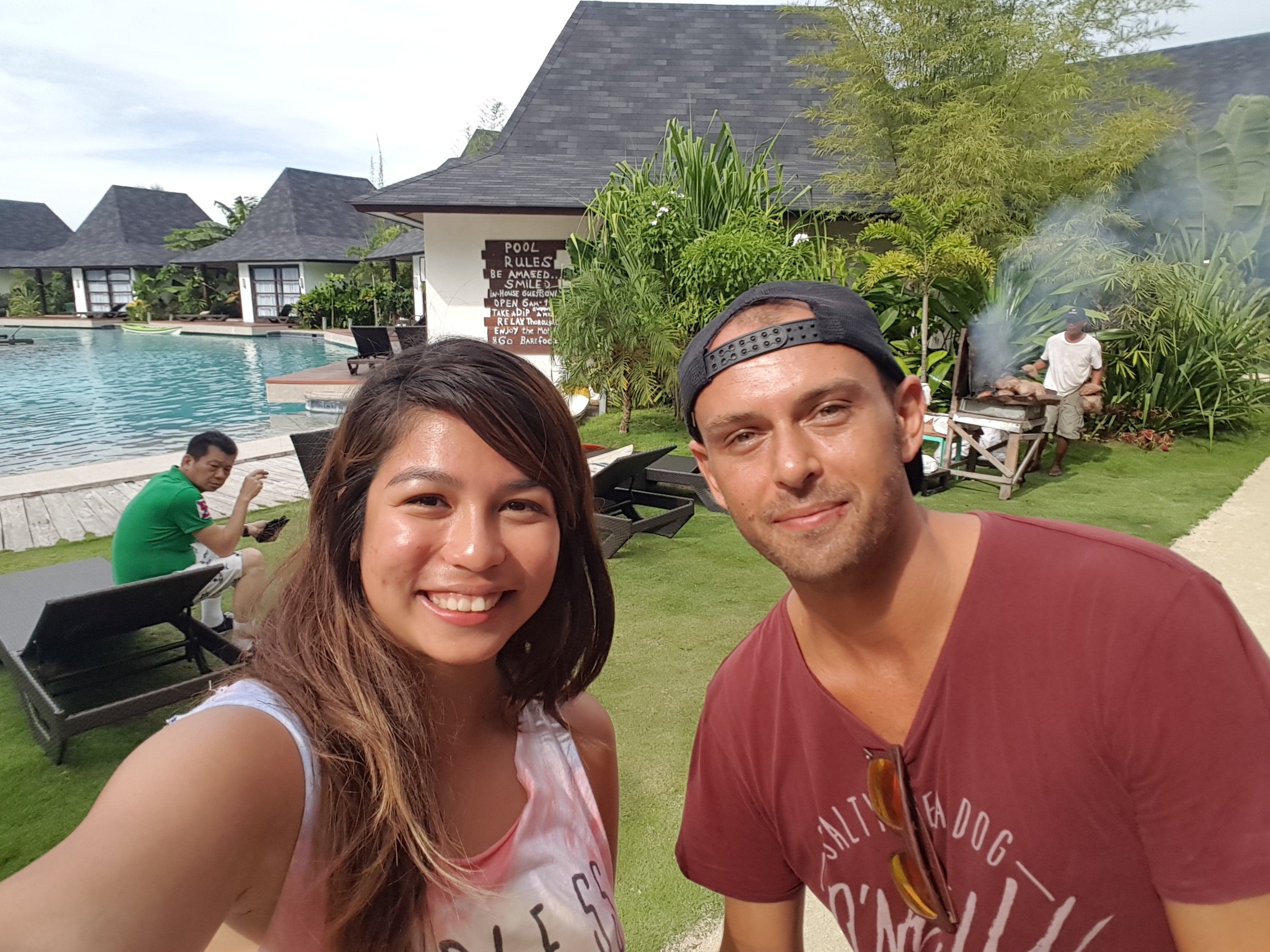 The only photo that we had during my stay in Siargao Bleu Resort. This was taken in between their photoshoot. 