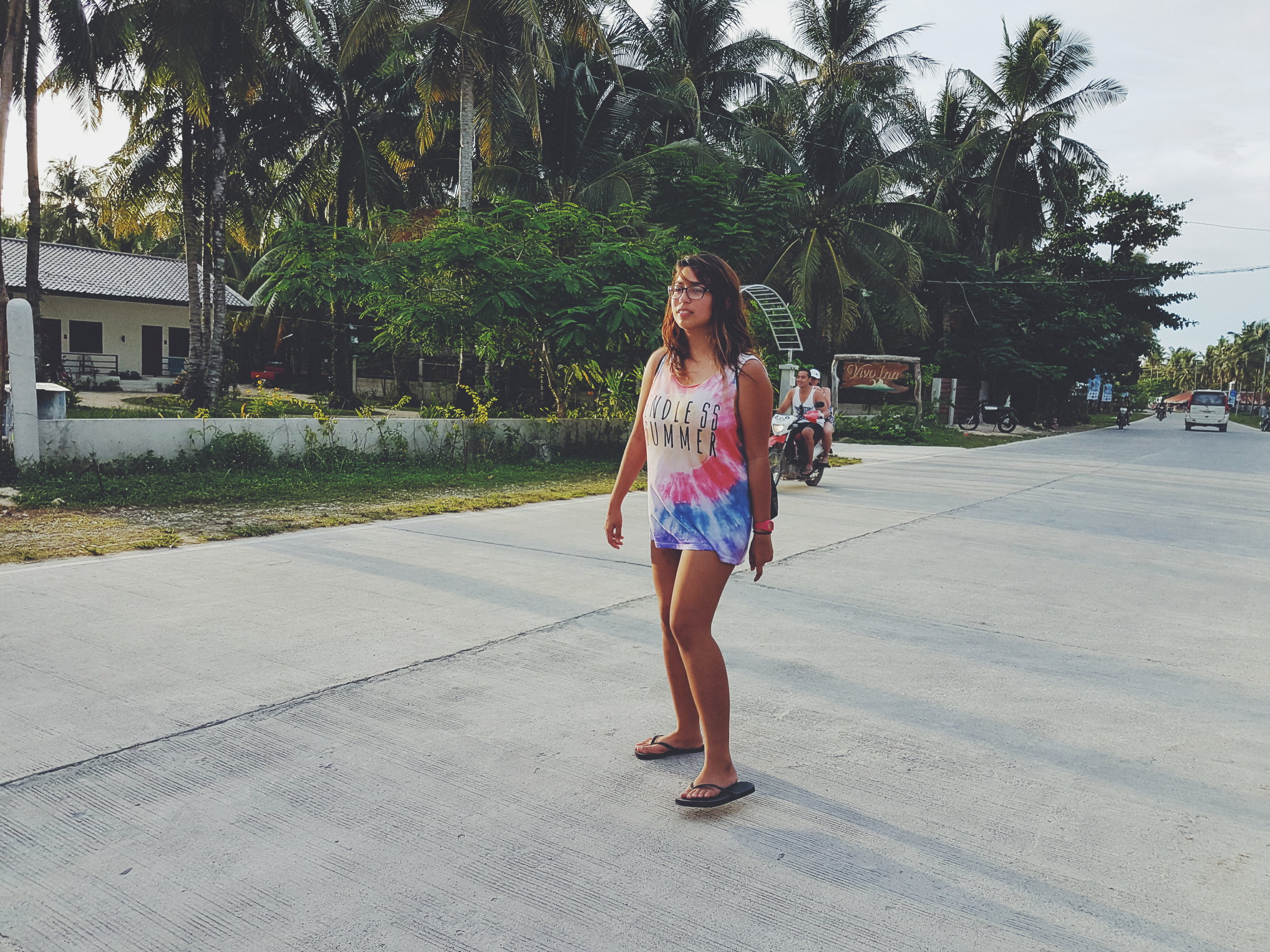 Wandering aimlessly on Siargao Island's only highway. Photo by Sandra Palileo