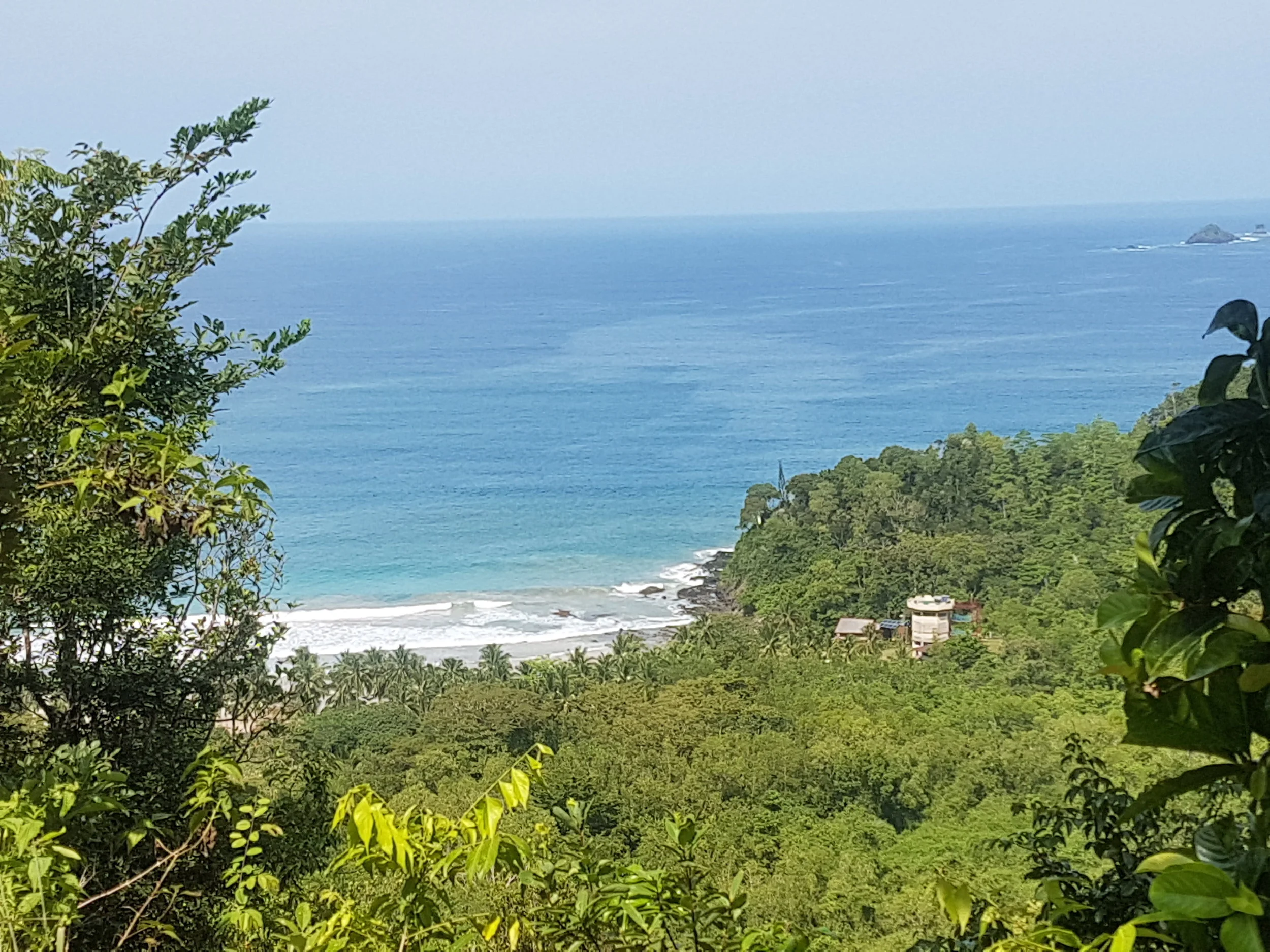 Chicken Island and the view of Nagtabon Beach as you descent from the hill.