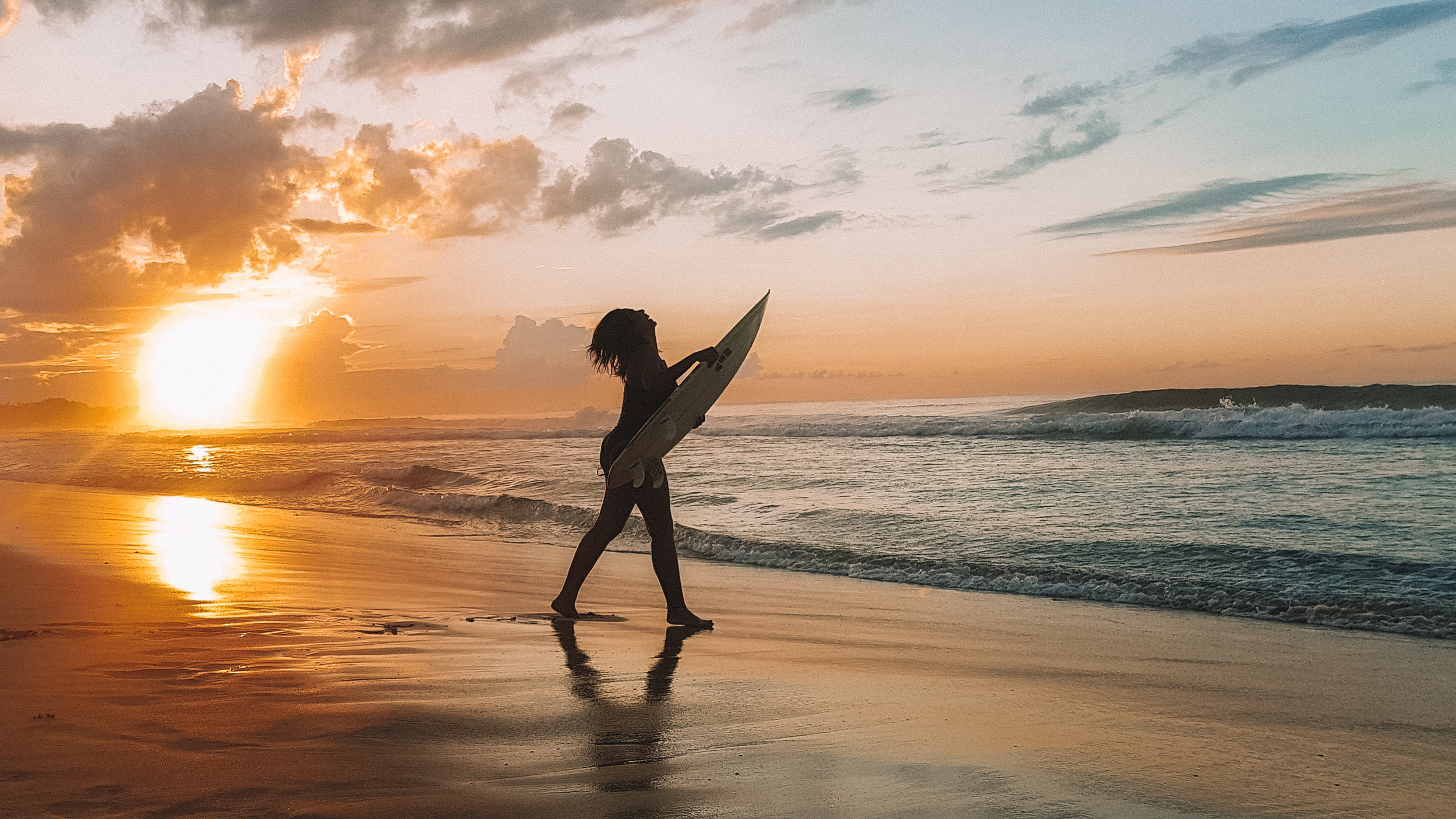 Enjoying this epic sunset off the south of Palawan with giant waves in the background. Photo by Virgelio Abid