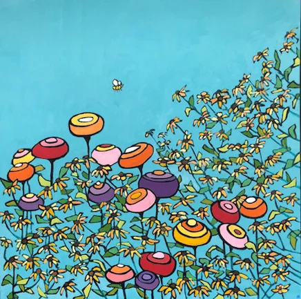 Summer Garden Four (30x30)