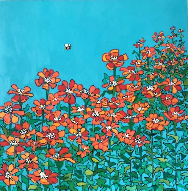 Summer Garden Bumblebee One (30x30)