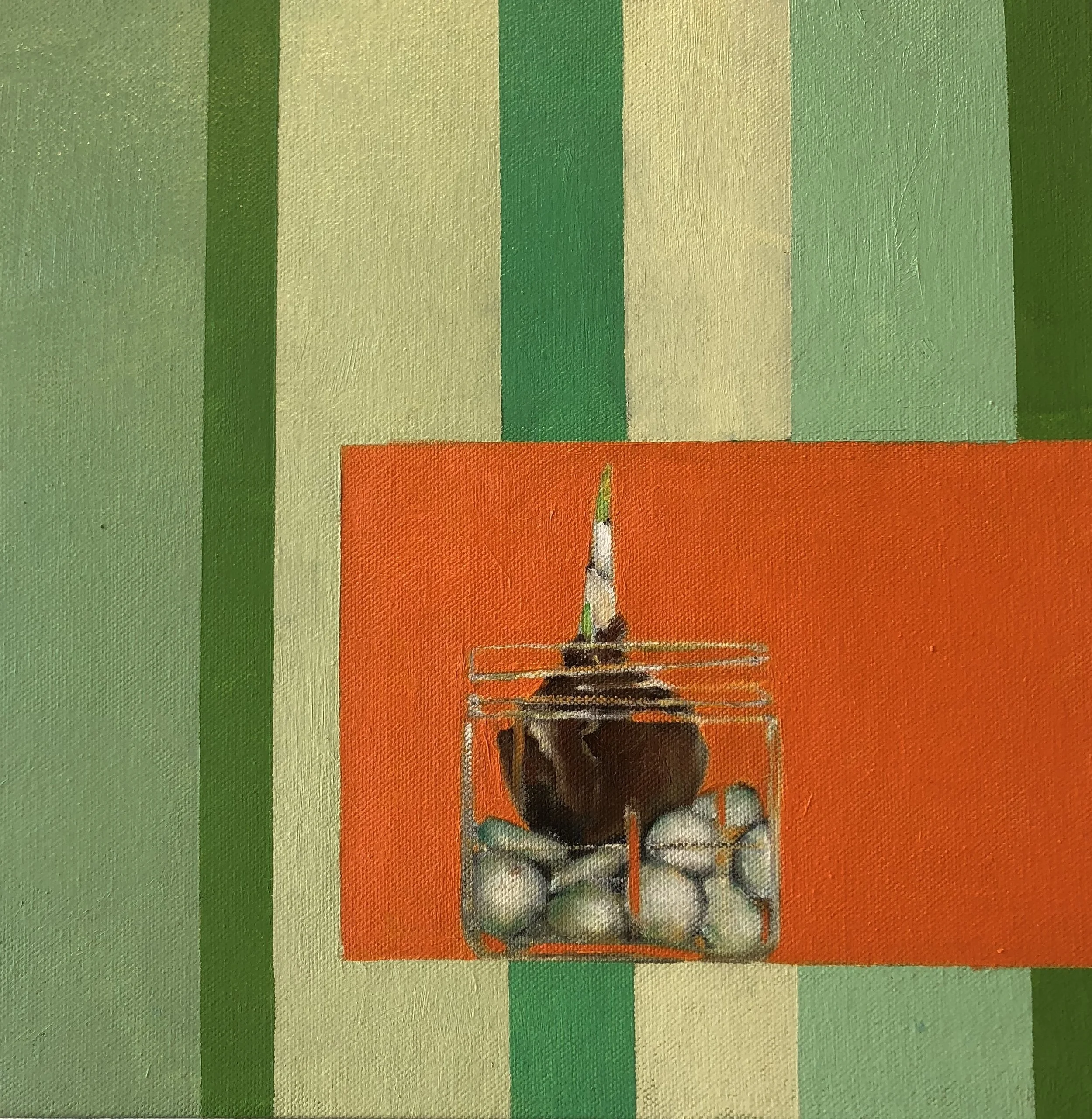 Narcissus Bulb Green Stripes (12x12)