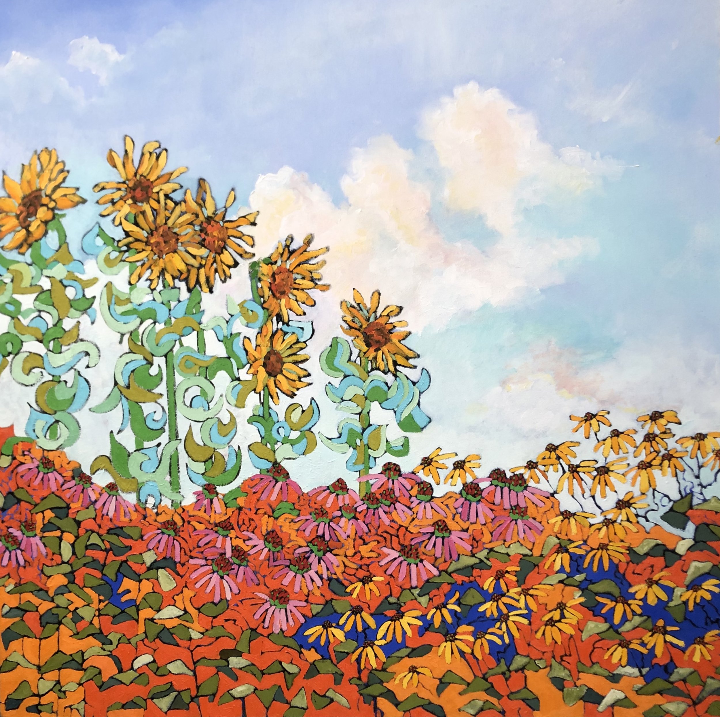 Summer Garden Two (36x36)