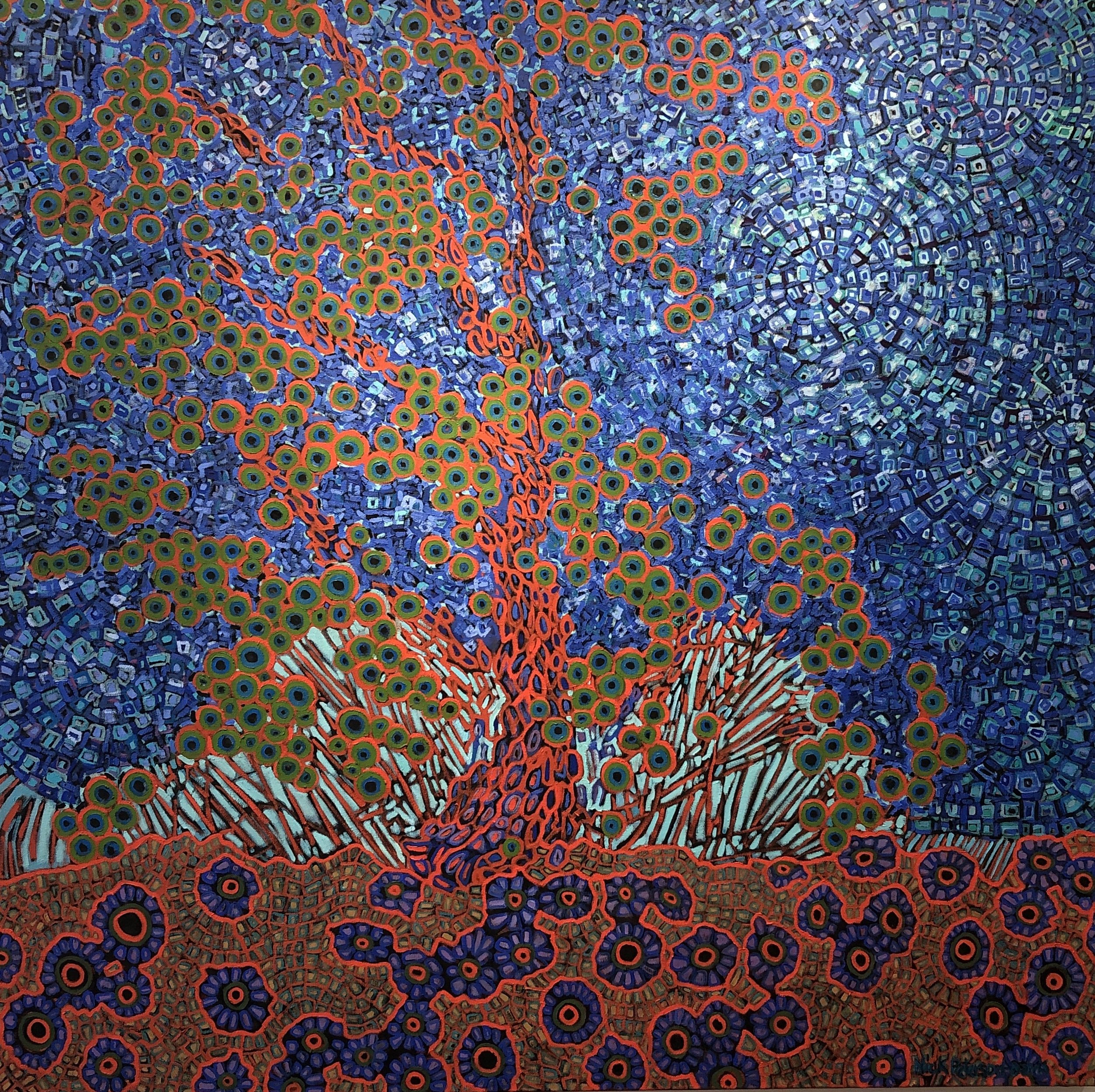 Night Time, 48x48, oil painting