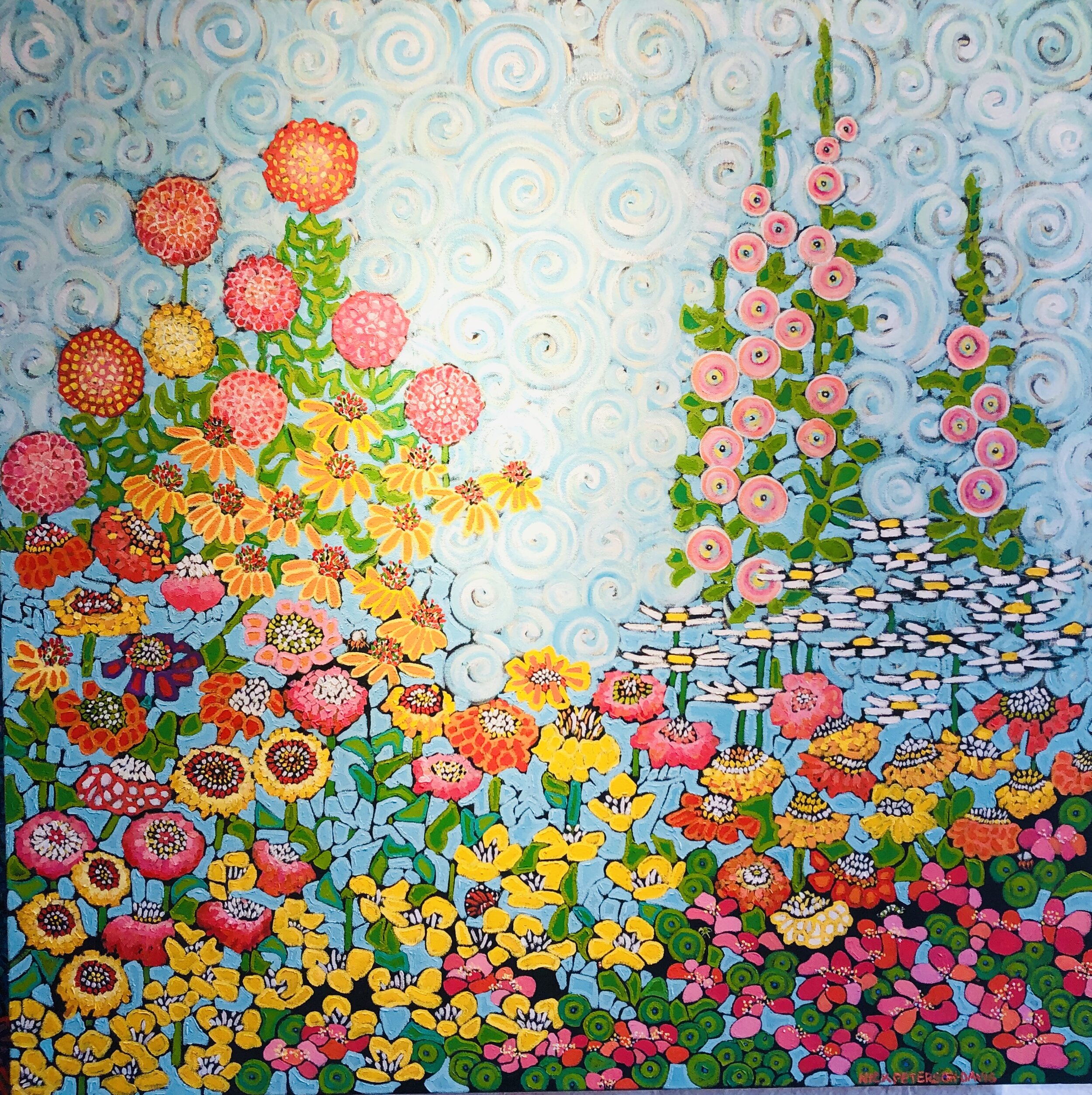 Summer Garden 2019 (II) 36x36 Oil on Canvas