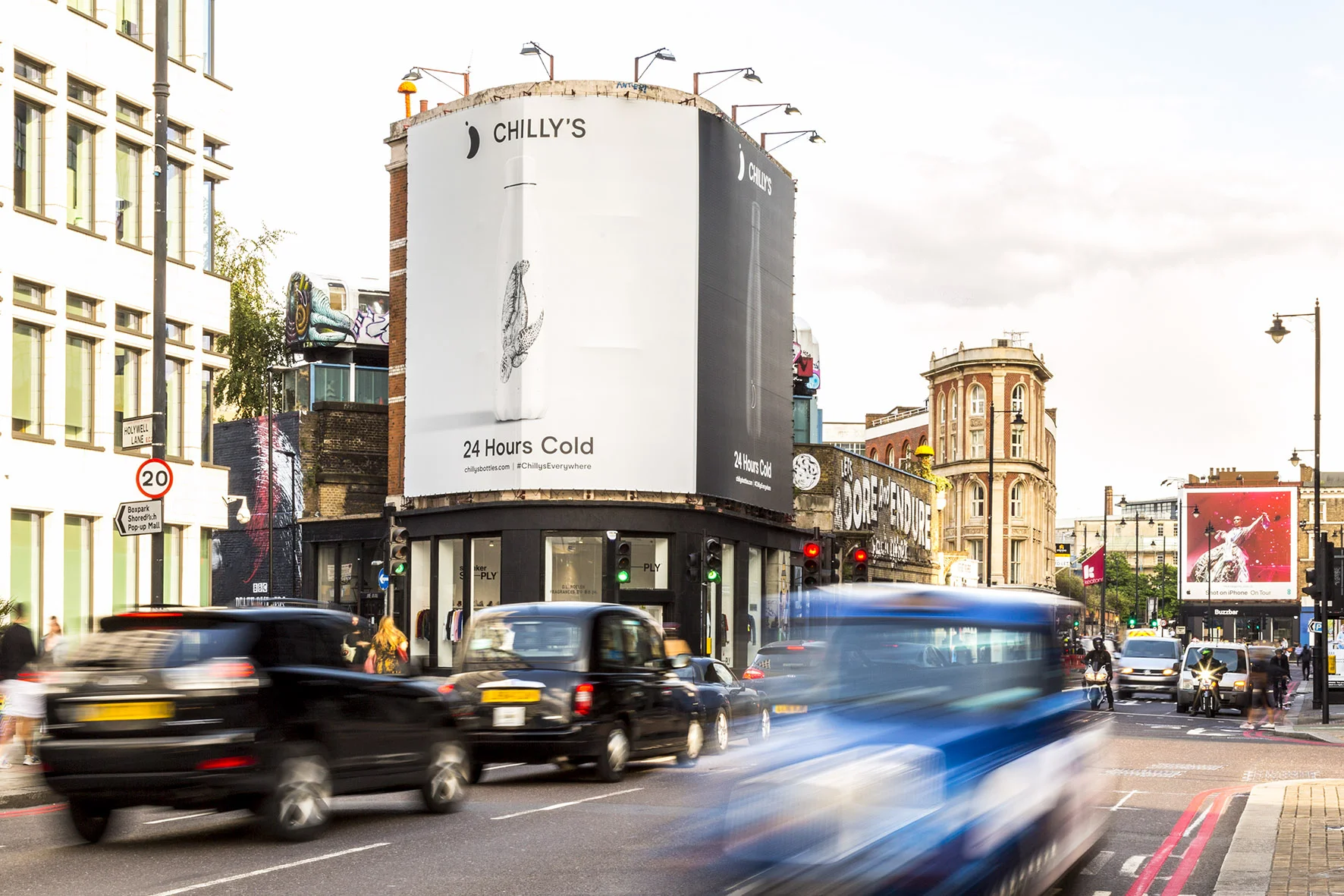 Turtle Design on a Billboard in Shoreditch, London.