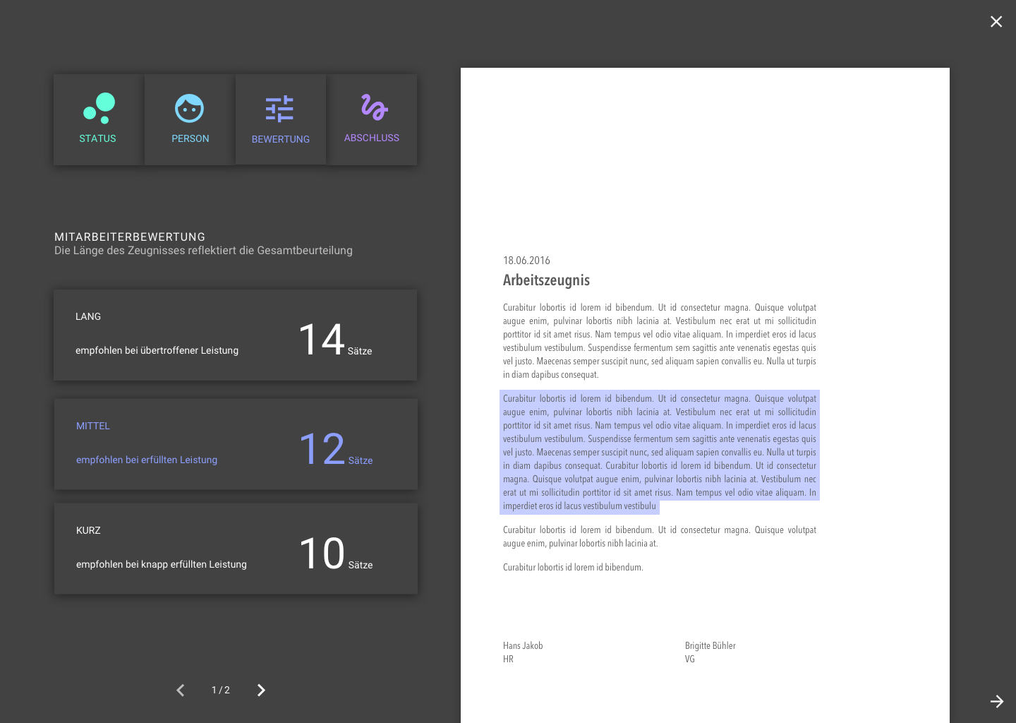 And here is what it looked like when we implemented the color scheme on the page