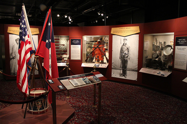 Atlanta History Center's Civil War exhibition "Turning Point," where Anterior Leverett gave a tour on the morning of November 9th. (Photo: Atlanta History Center)