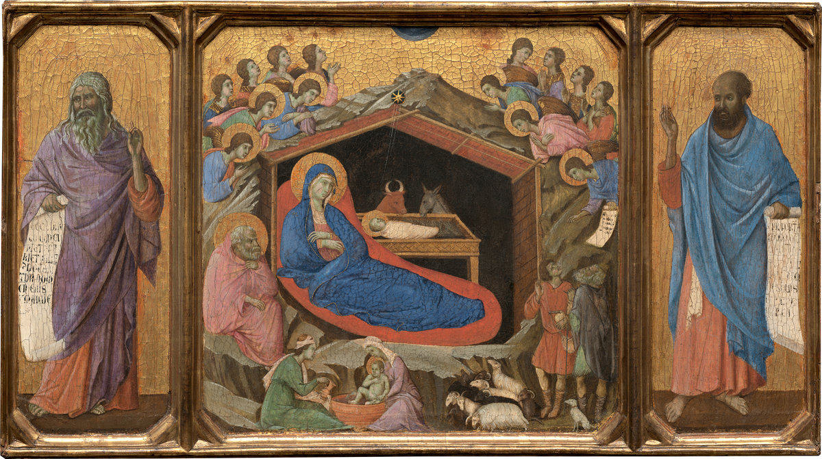 "The Prophets With Isaiah and Ezekiel" by Duccio di Buoninsegna, 1308-1311. I still don't know why I should care about this painting.