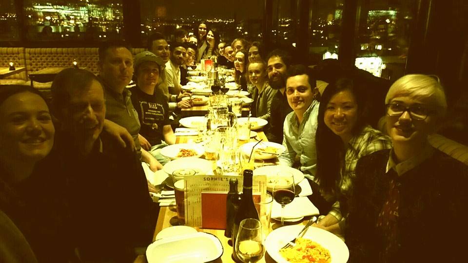 Christmas party 2016, a great team celebrating their friendship.