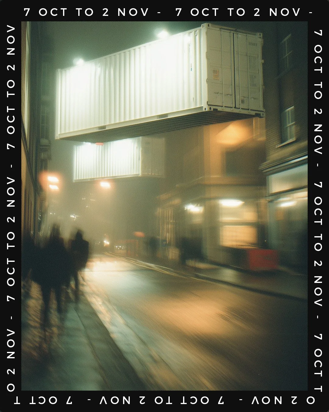 We are on our way...one week to go til DARKFIELD will be live at @QueenElizabethOlympicPark with four immersive audio experiences in shipping containers:  FLIGHT, COMA, EULOGY and ARCADE. Four unique experiences. Step inside. Book now.

The tour has 
