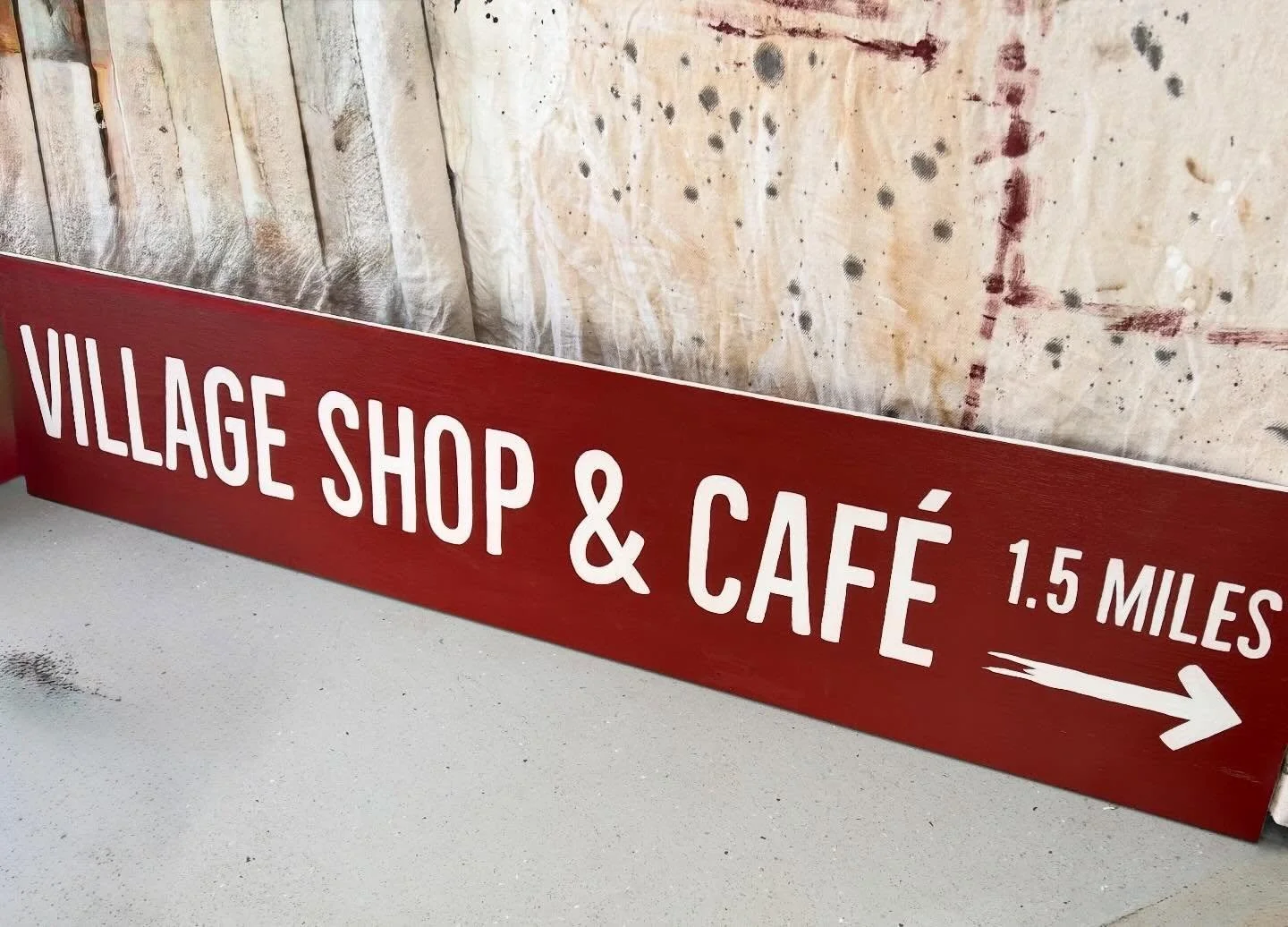 Go big or go&hellip; to the village shop &amp; caf&eacute;! Loved working on these signs for the road end @ardfernstores