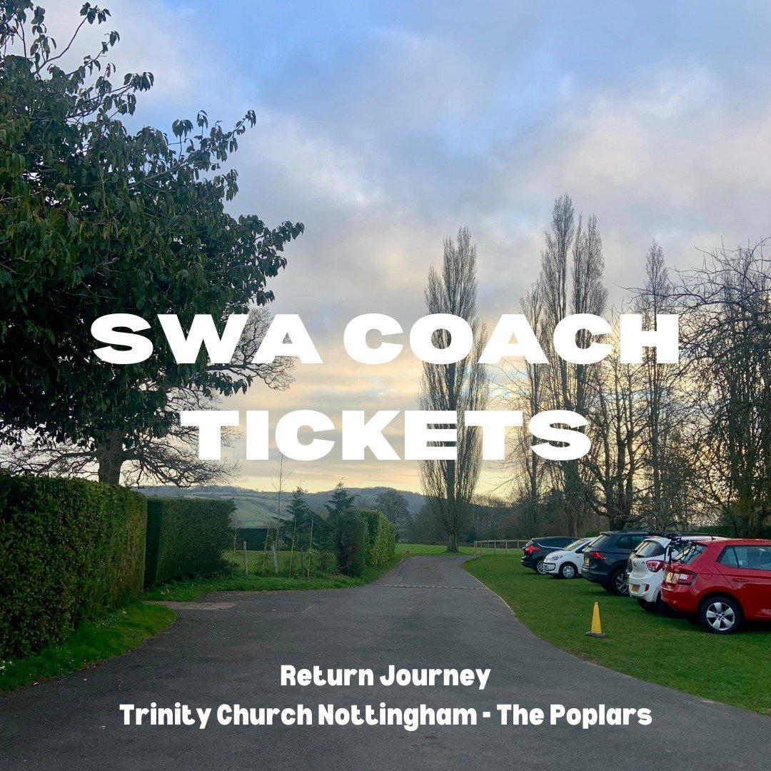 Don't forget your coach ticket! We've got a coach booked just for you from church to our venue (and back!) - come prepared for fun😎

Link in bio!