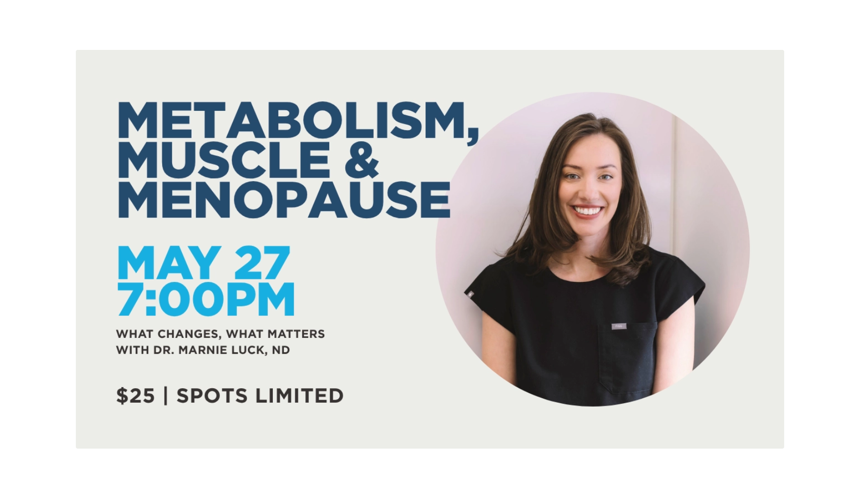 Metabolism, Muscle & Menopause | What Changes, What Matters with Dr. Marnie Luck ND