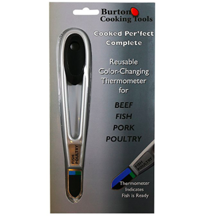 Burton Cooked-Perfect Complete Reusable Color-Changing Thermometer
