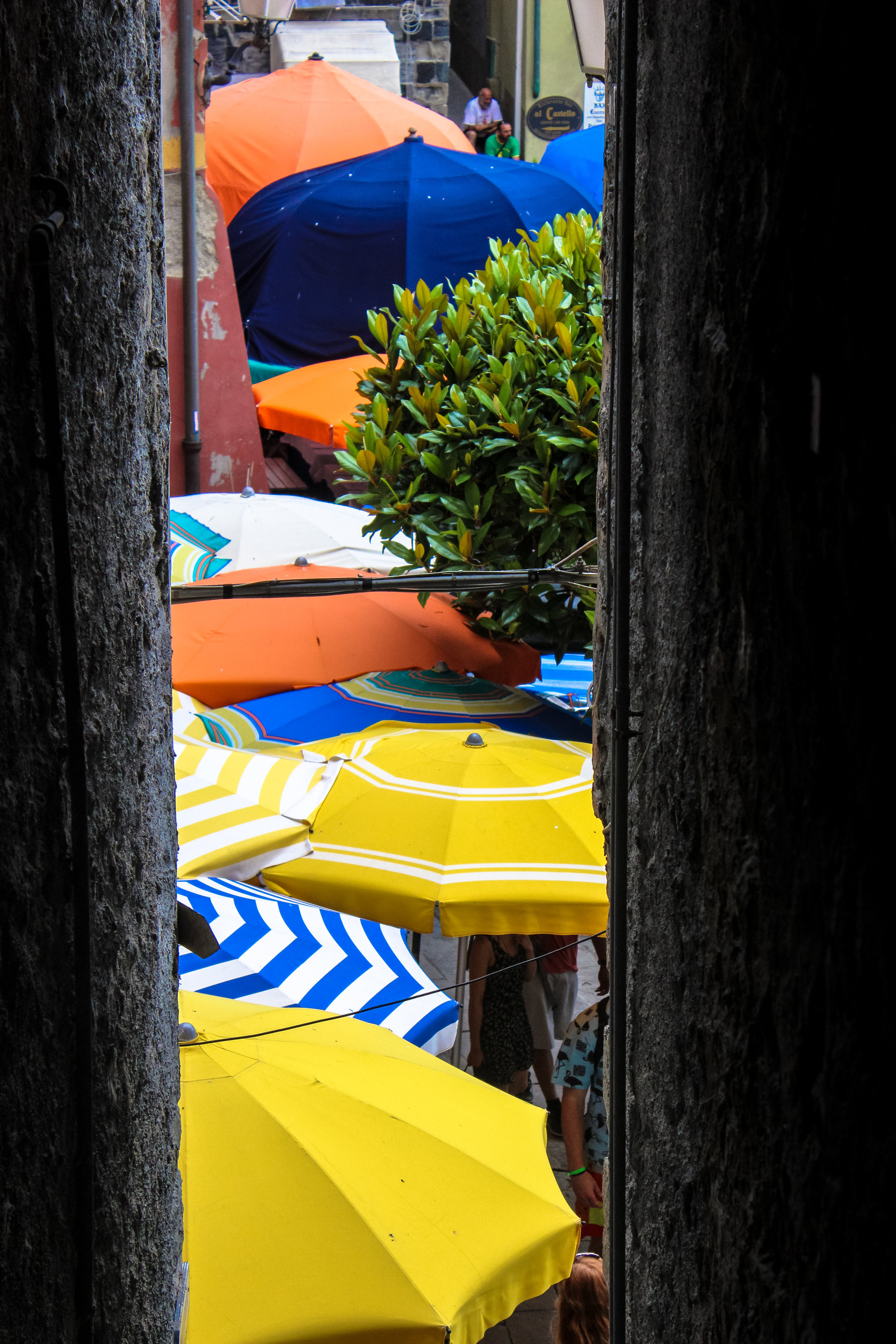 Walking into the town square of Vernazza, Cinque Terre