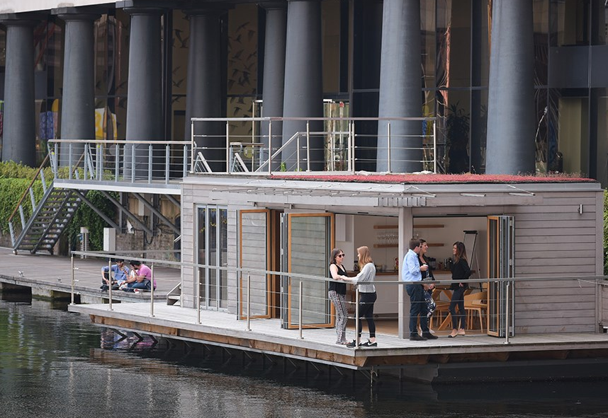Creative Hub floating office St Katharine Docks