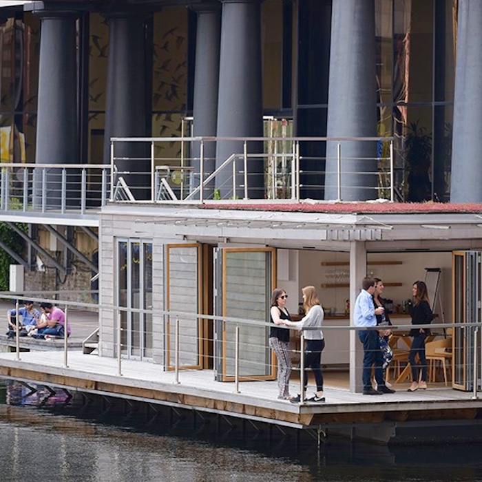 St. Katharine’s Docks Floating Hub, by eco floating homes