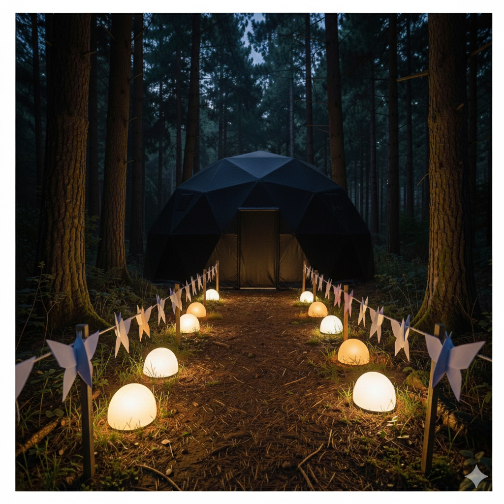 Geodome entrance