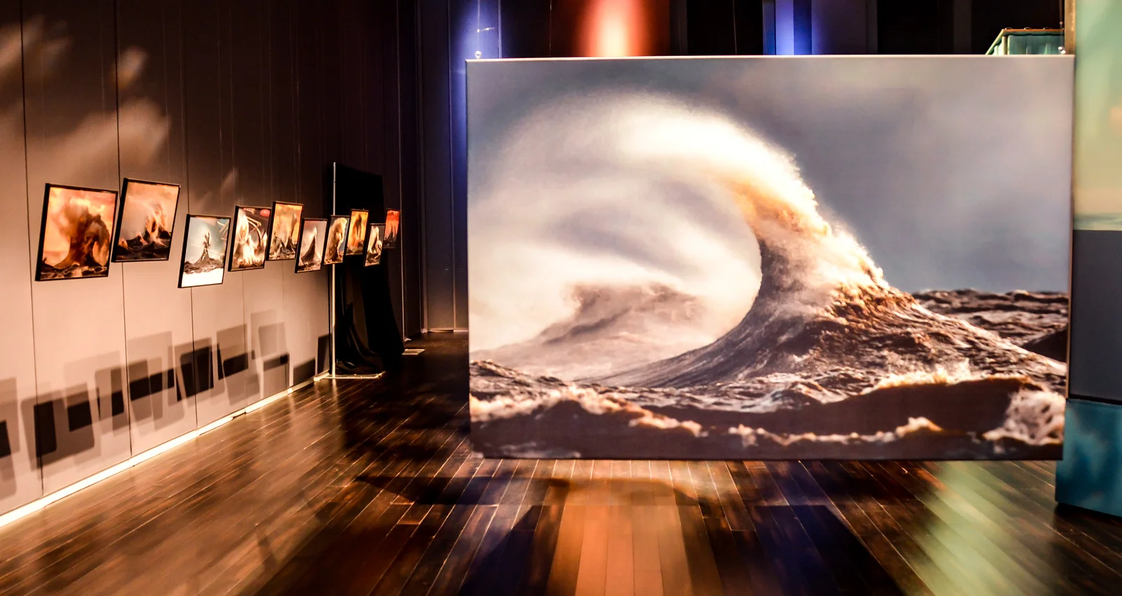 Liquid Mountains Photography Exhibit by Dave Sandford at the 2016 Water Docs Film Festival at Daniels Spectrum in Toronto