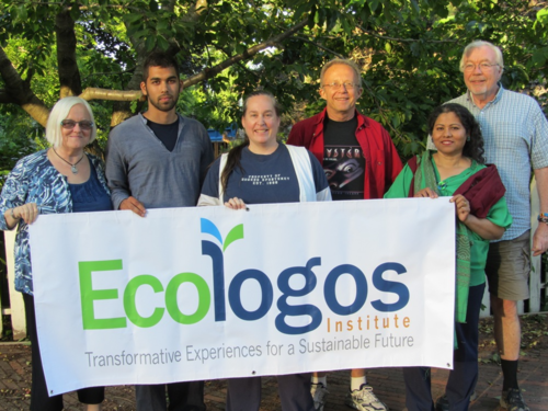 Some members of the Ecologos Design Team with founders Stan and Mariam Gibson (right side).