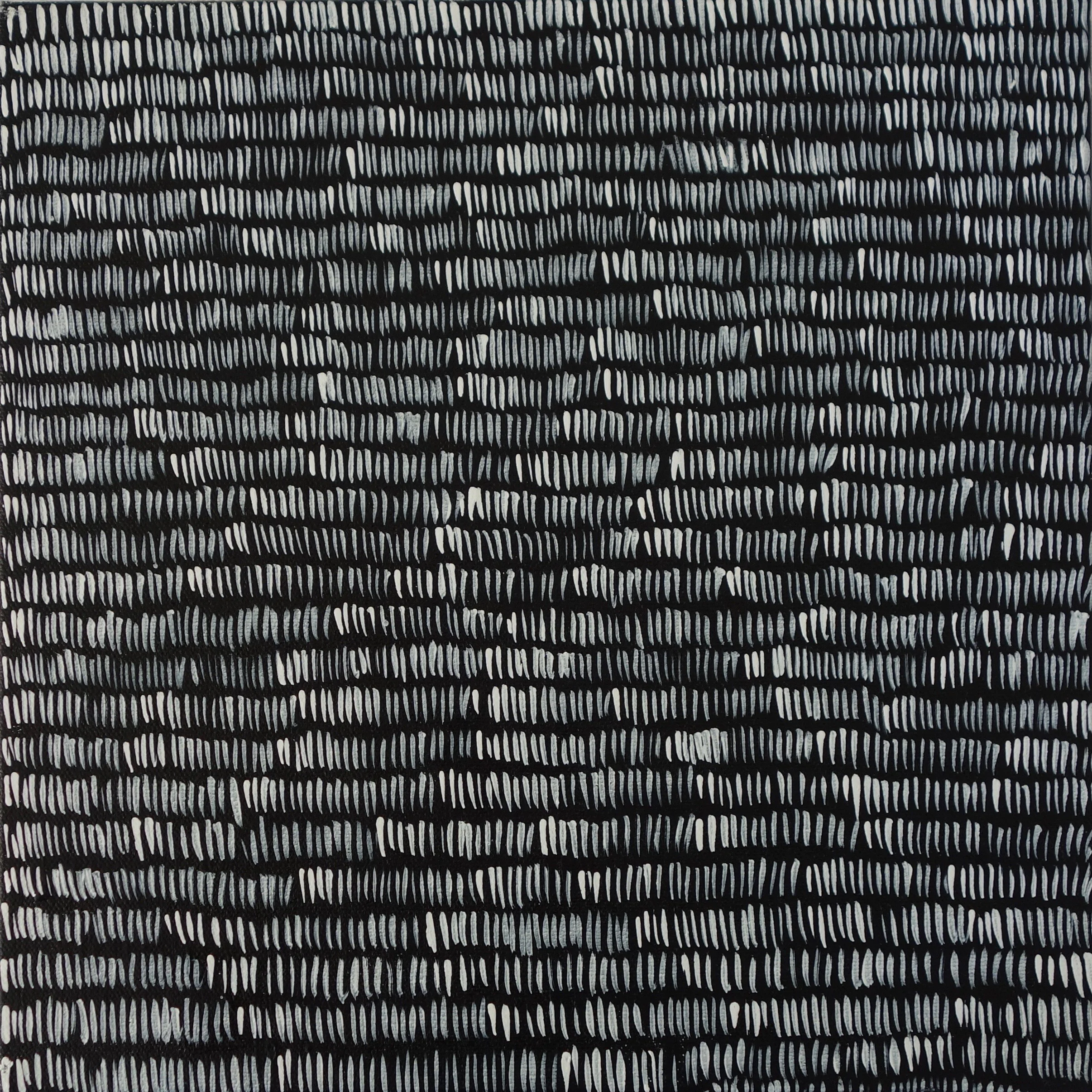 Numbers (1). 2016. 16" x 16" acrylic on canvas ©kellycorrell