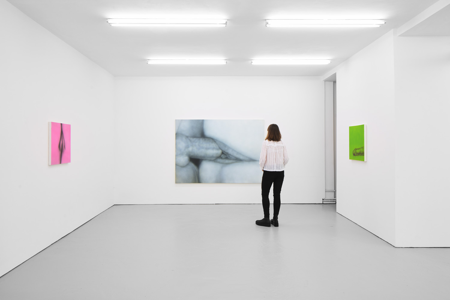 Install view 22 Betty Tompkins Fuck Paintings, Etc at J HAMMOND PROJECTS 2019.jpg