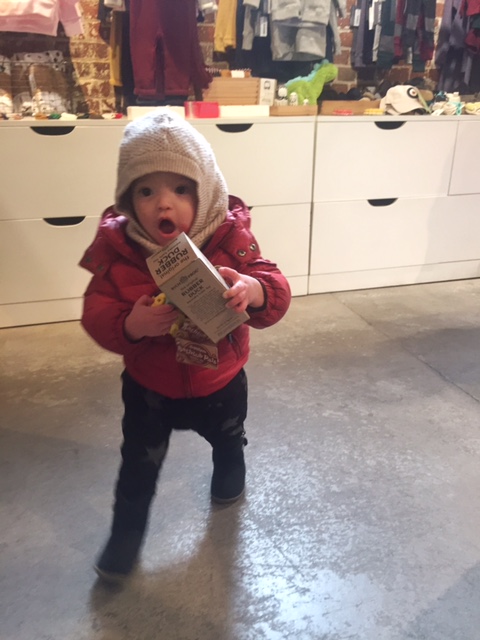 London following in her mommy steps = shopaholic.