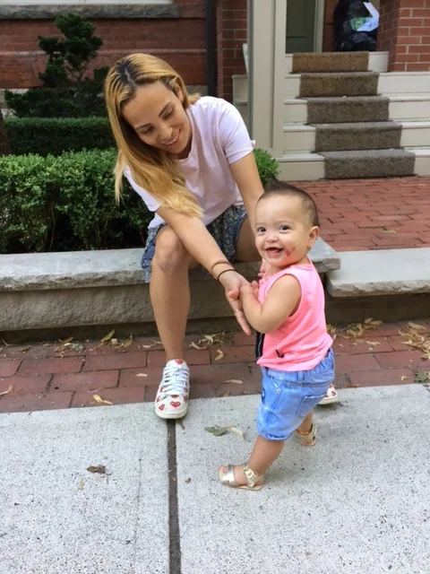London has been trying to walk since 6 months.