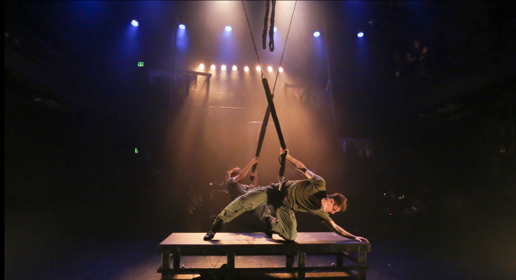 Abe and Zach on bungee chords in “Endlessly”