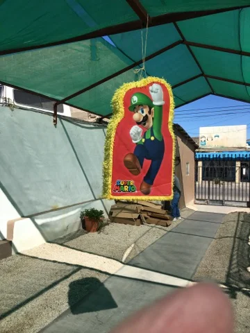 and afterwards, time to party with a giant Piñata!