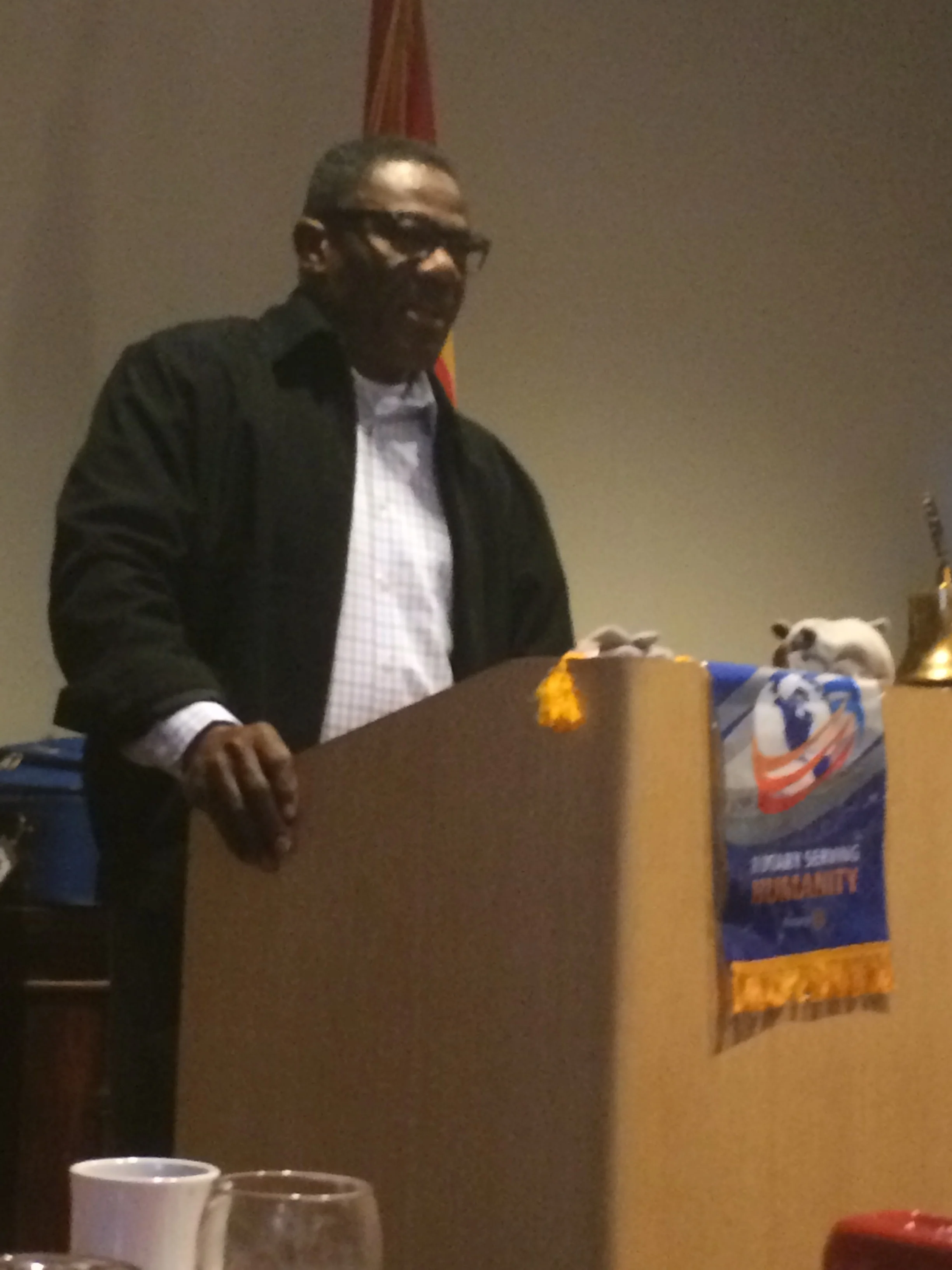 Speaker; Alvin Tweh, IT Professional at USAA and member of Liberia Association of Arizona.  Alvin grew up in Liberia and came to the US during a 14 yr. Civil War.