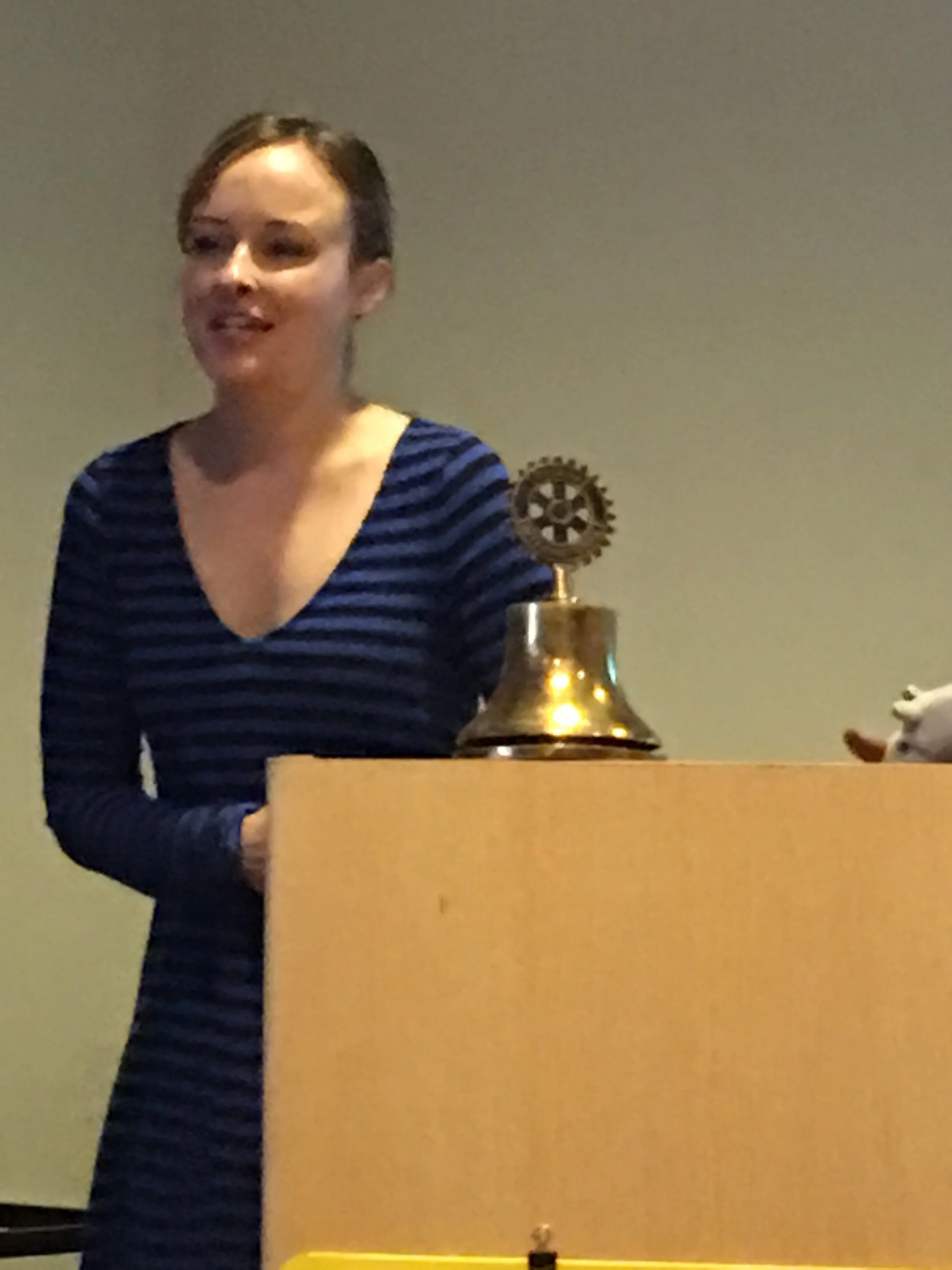 Brooke Baumer, Director for Youth and Civic Outreach, YMCA speaking on the Youth and Government Programs