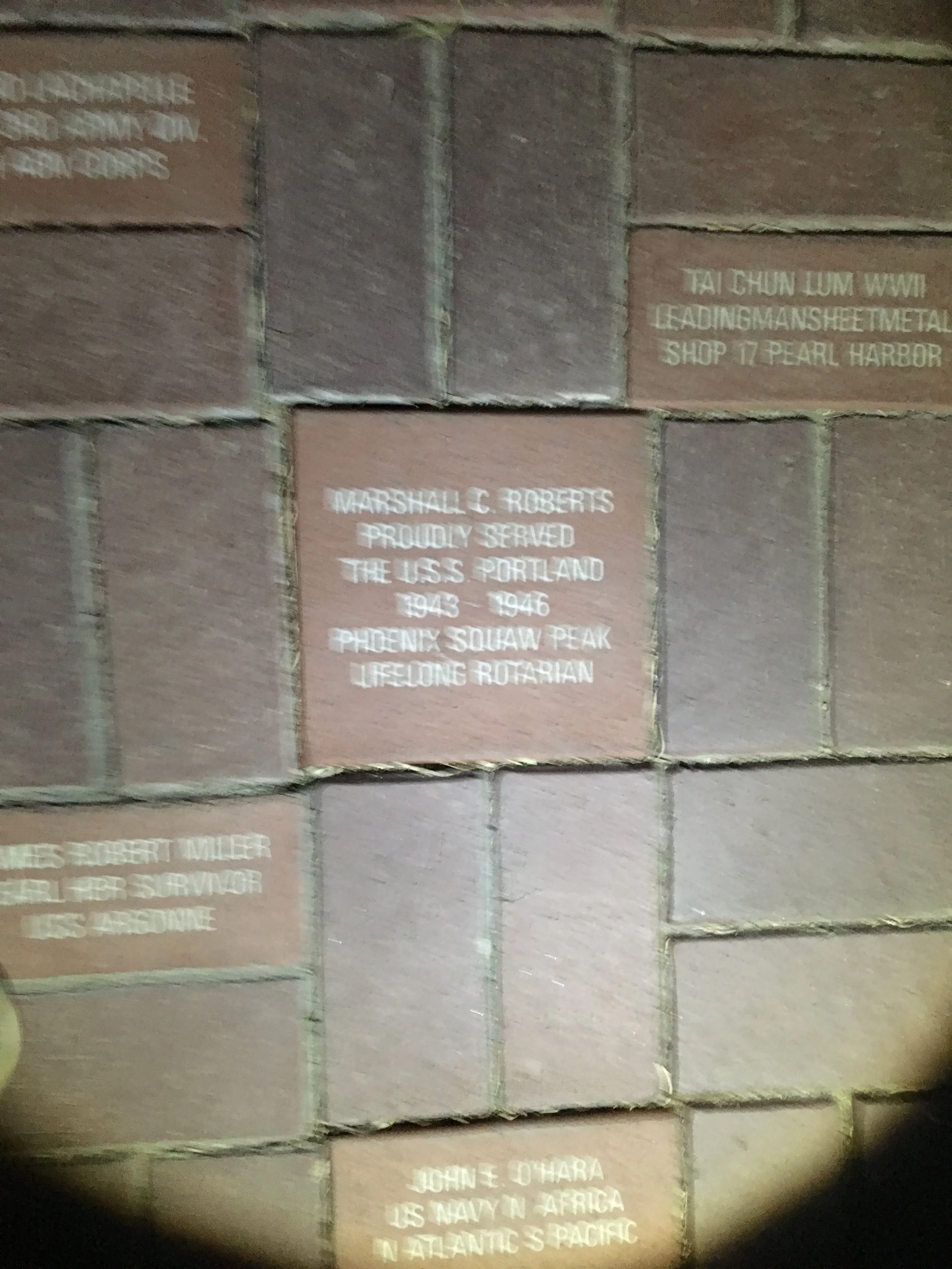 Marshall Roberts Paver at Wesley Bolin Plaza