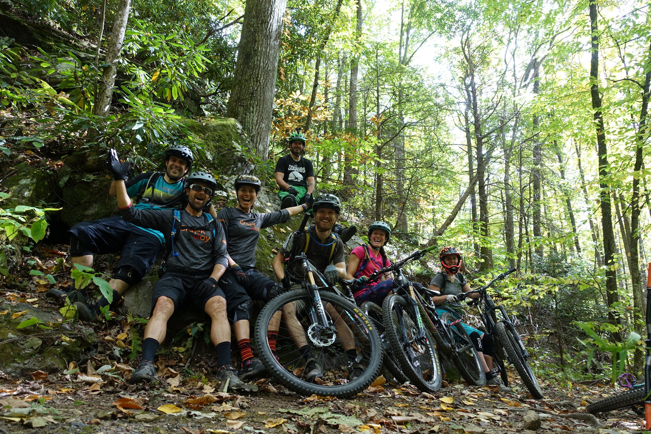 Riding bikes with friends is the best!