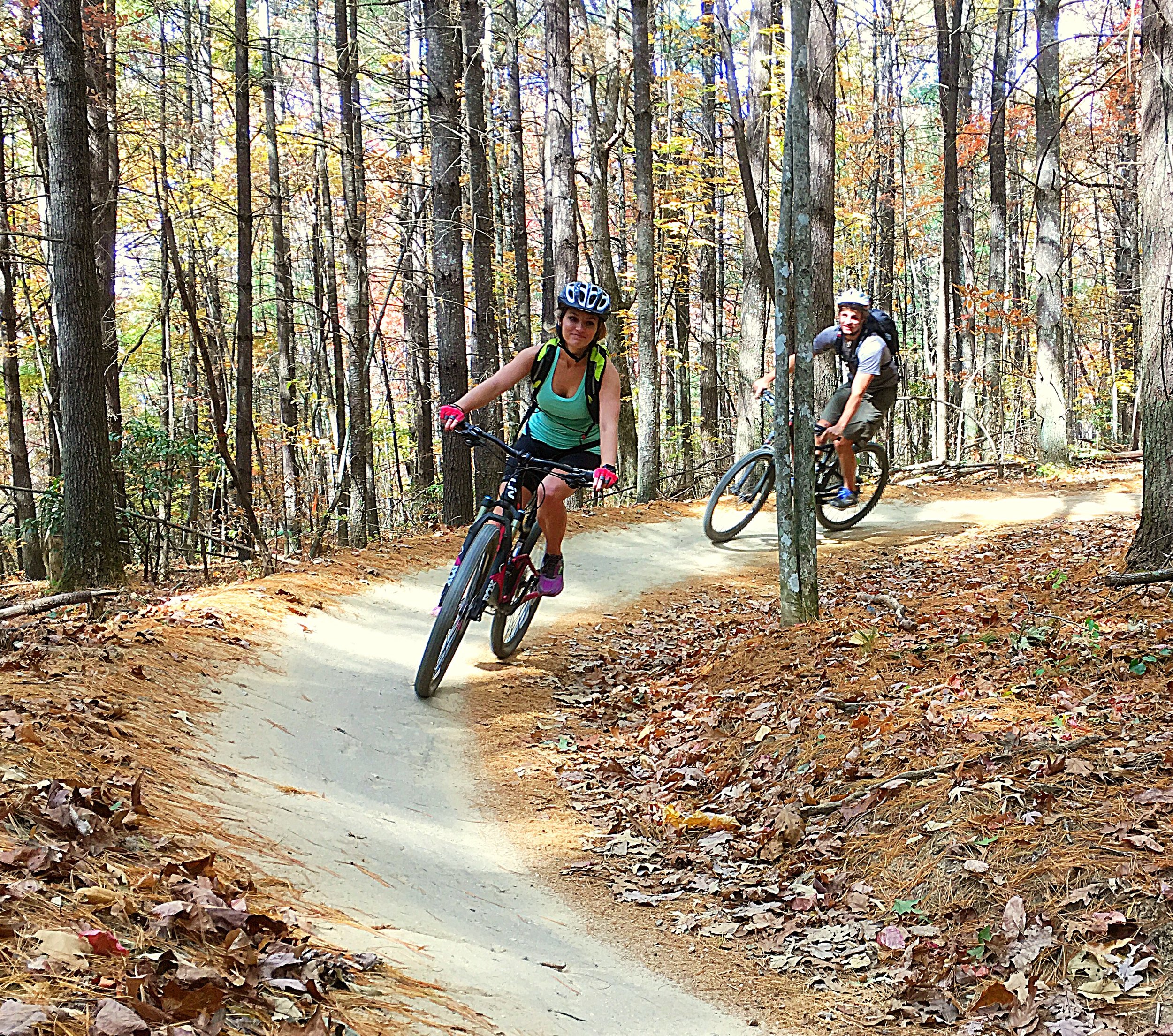 Katie & Trent cruising down Ridgeline!