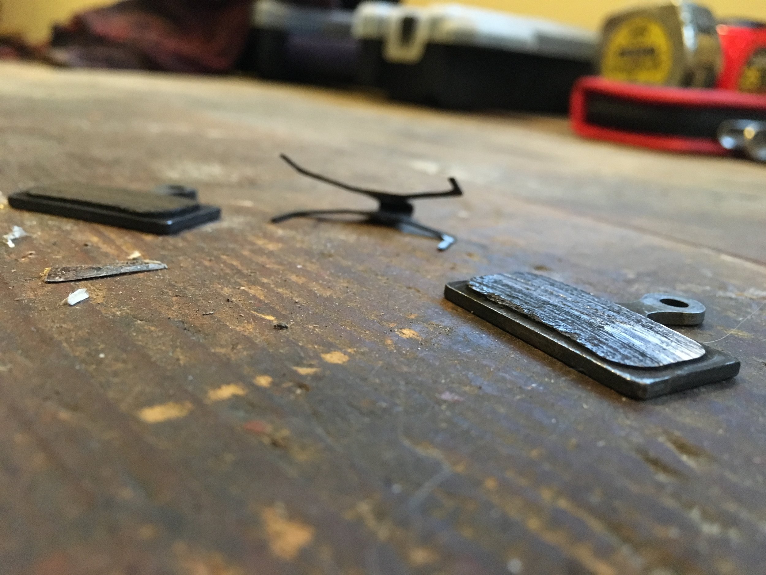 This is not what you want your brake pads to look like.