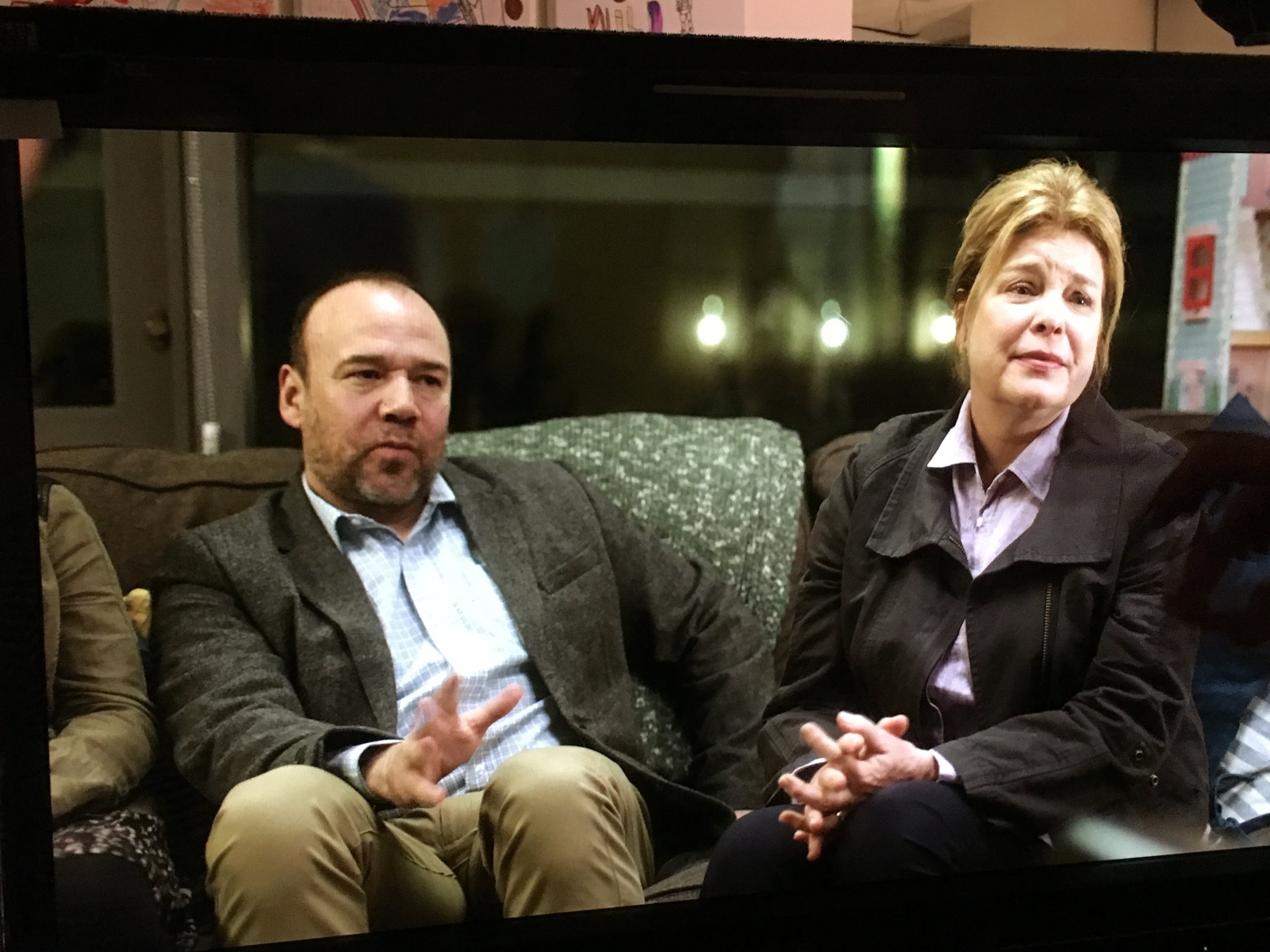 DANNY BURSTEIN and CATHERINE CURTIN as Lucy's parents, Dan and Ellen in Lucy in the Sky