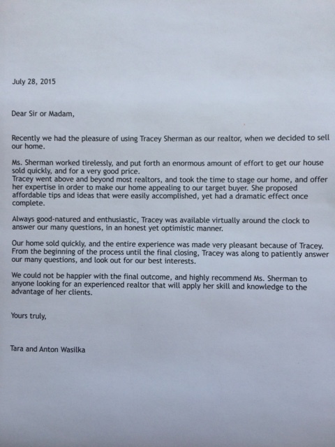 Letter from tara & anton wasika