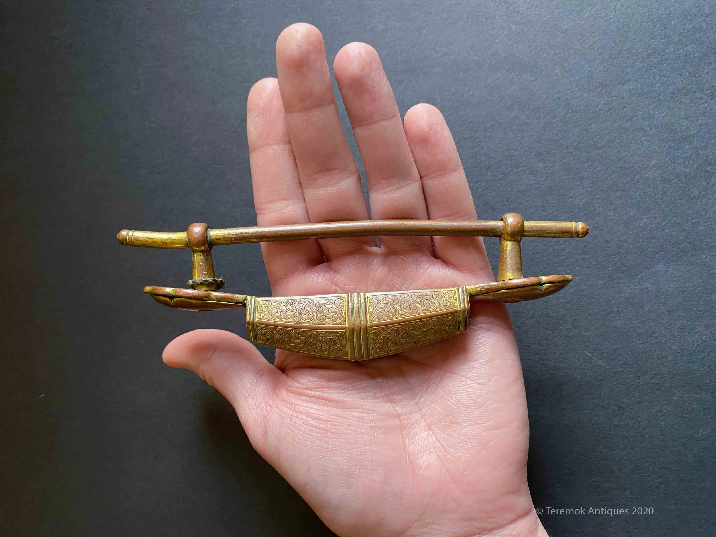 Antique Gilt Copper Japanese Lock 