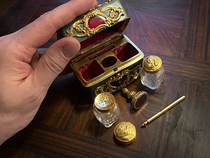 Writing Nécessaire, English or Continental. 18th-19th Century.