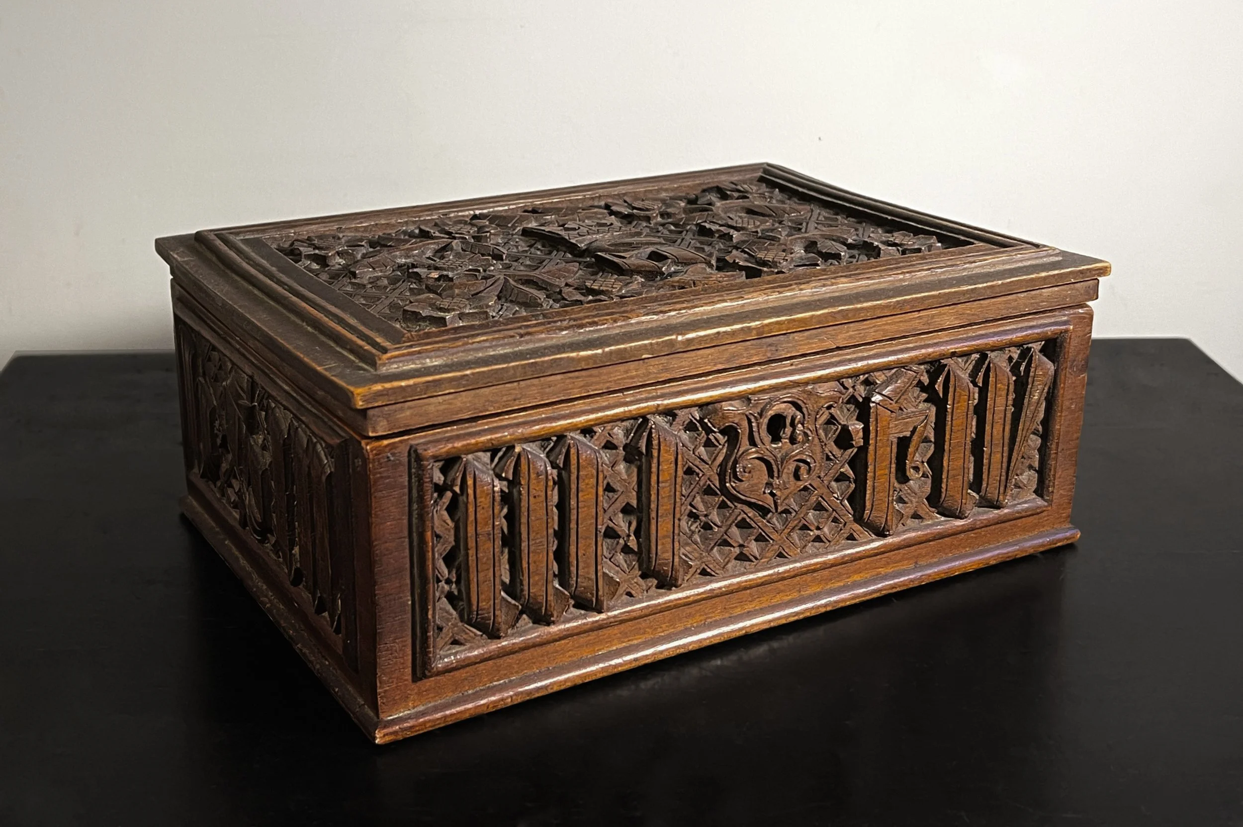 Gothic-Style Betrothal Casket,  Probably Germany, 18-19th Century.