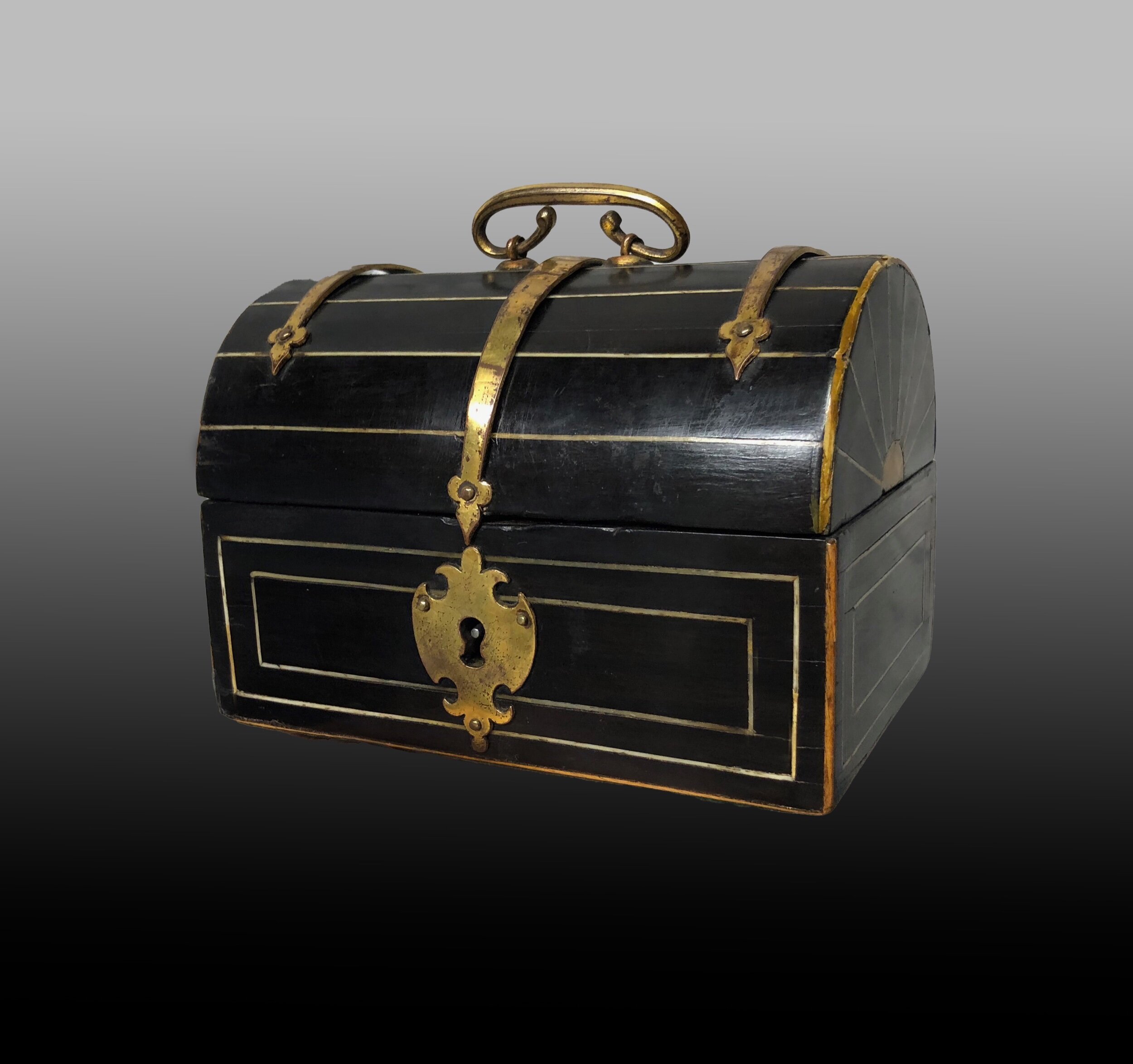 Domed Ebony Casket, Continental, 17th Century