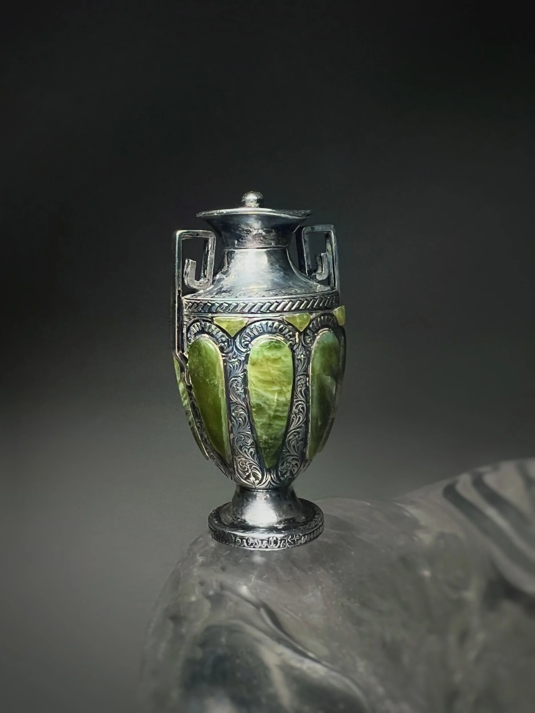 Joseph Cook Silver Perfume Bottle. Birmingham, dated 1881.