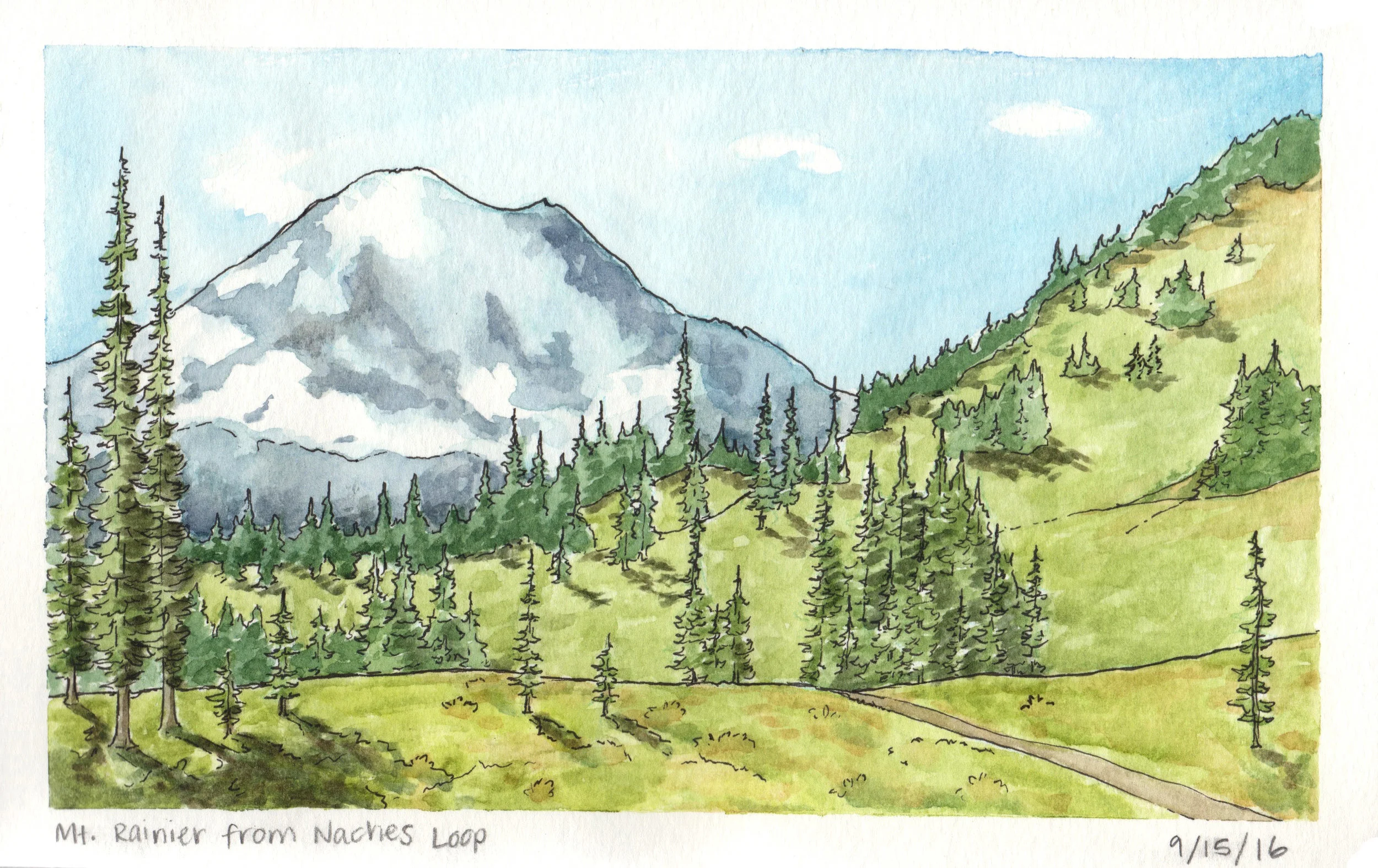Mount Rainier from Naches Peak