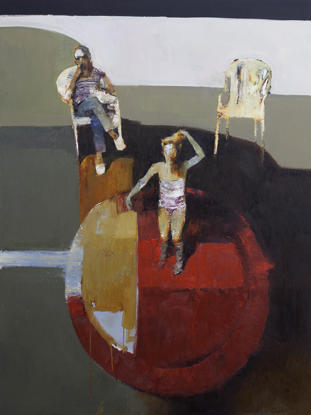 "WAITING FOR YOU" 60x45in, 152x114cm oil on canvas 2017